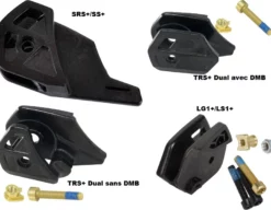 E-thirteen E Thirteen Plaques D'usure Inférieures Pour Guide Chaine Noir