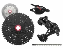 Sram Mini Groupe GX 1x11v Avec Cassette Sunrace MX8 Rouge