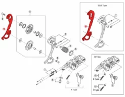 Shimano Chape Interne Pour Dérailleur XT M772