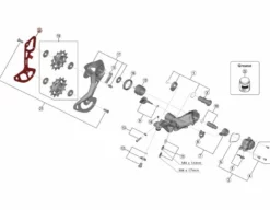 Shimano Chape Interne Pour Dérailleur XTR M9100