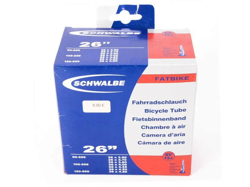 Schwalbe Chambre à Air Fatbike 26'' - 3,50 à 4,80 - Presta 1 Schwalbe Chambre à Air Fatbike 26'' - 3,50 à 4,80 - Presta