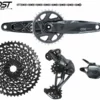 Sram Groupe GX Eagle Gris Lunar 1x12v Avec Pédalier DUB Boost 32T