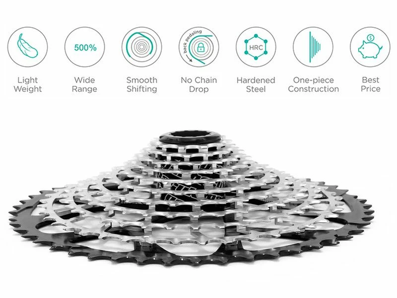 Garbaruk Cassette Standard HG 11 Vitesses Bleu 2 Garbaruk Cassette Standard HG 11 Vitesses Bleu – Image 2